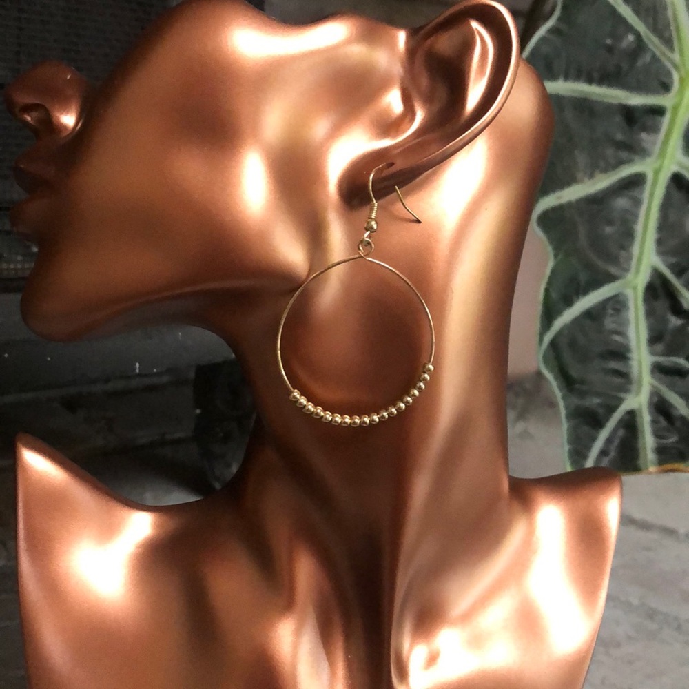 Anthro gold hoops